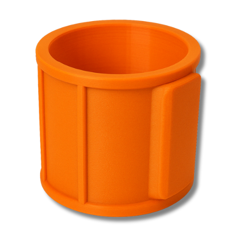 SoftJaw Slim Magnetic Cupholder | Heavy-Duty Rubber Tool Holder for Water Bottles & Cans