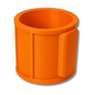 SoftJaw Slim Magnetic Cupholder | Heavy-Duty Rubber Tool Holder for Water Bottles & Cans