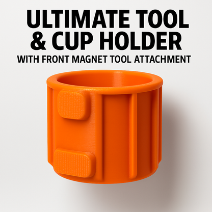SoftJaw Ultimate Tool Holder & Cup Holder with Magnetic Front Tool Attachment Holder
