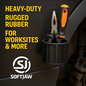 SoftJaw Ultimate Tool Holder & Cup Holder with Magnetic Front Tool Attachment Holder